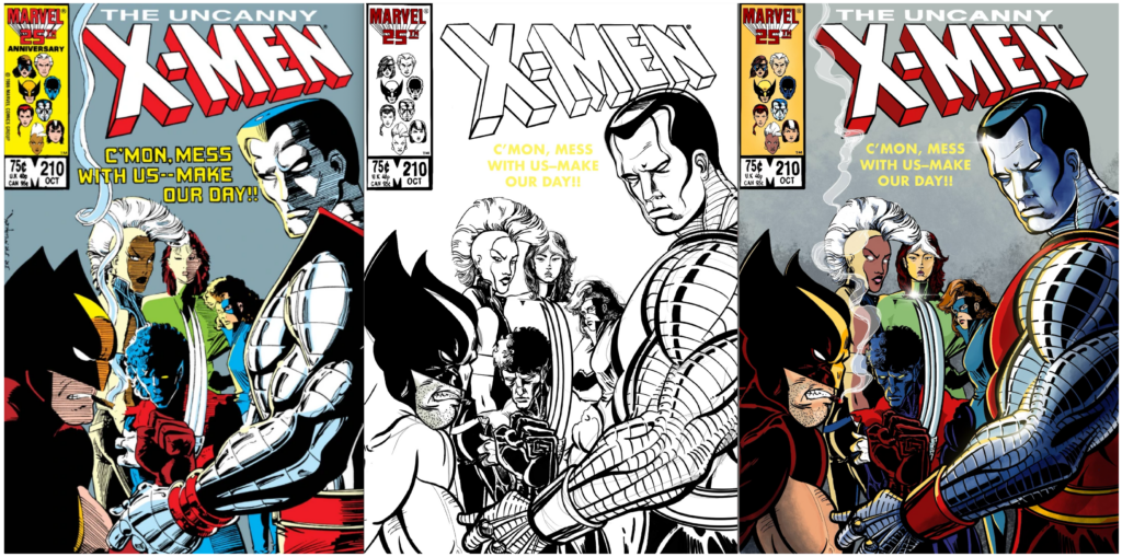 Uncanny X-Men Vol 1 210
Left: Penciler - John Romita Jr. & Inker - Dan Green
Right: Eddie Peña